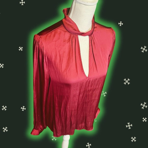 NWT PAIGE ‘Ceres’ Twist-Neck Top in “Mulberry” Size Small - Picture 16 of 16